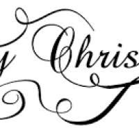 200x200 Merry Christmas Black White Clipart. Christmas Ornament Clip Art