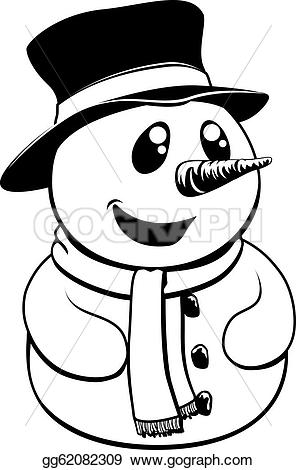 296x470 Christmas Clipart Black And White Snowman