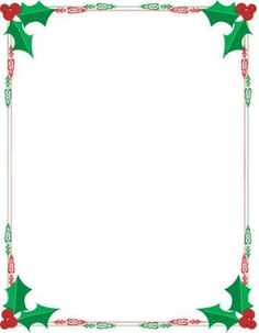 236x303 Printable Christmas Border Writing Paper Open A New Page