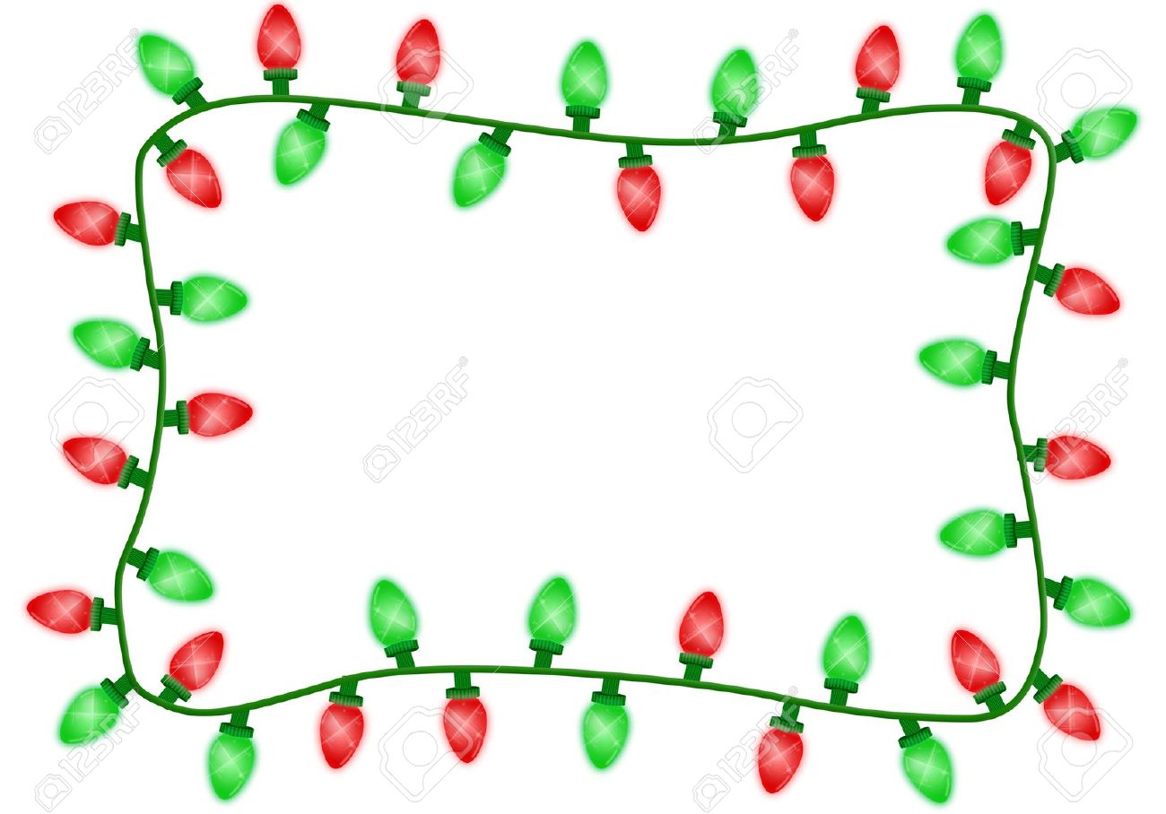 1300x908 Christmas Lights Clipart Green Red