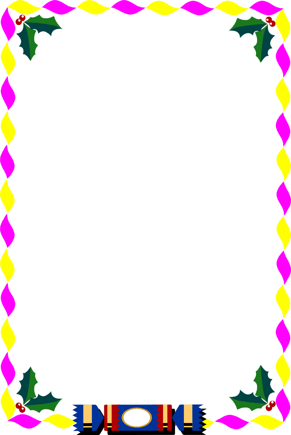 958x1433 Free Christmas Borders Clipart