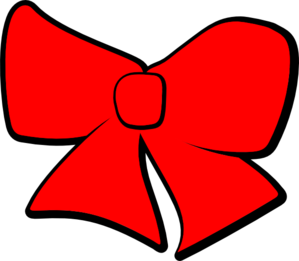 299x261 Red Bow Clip Art