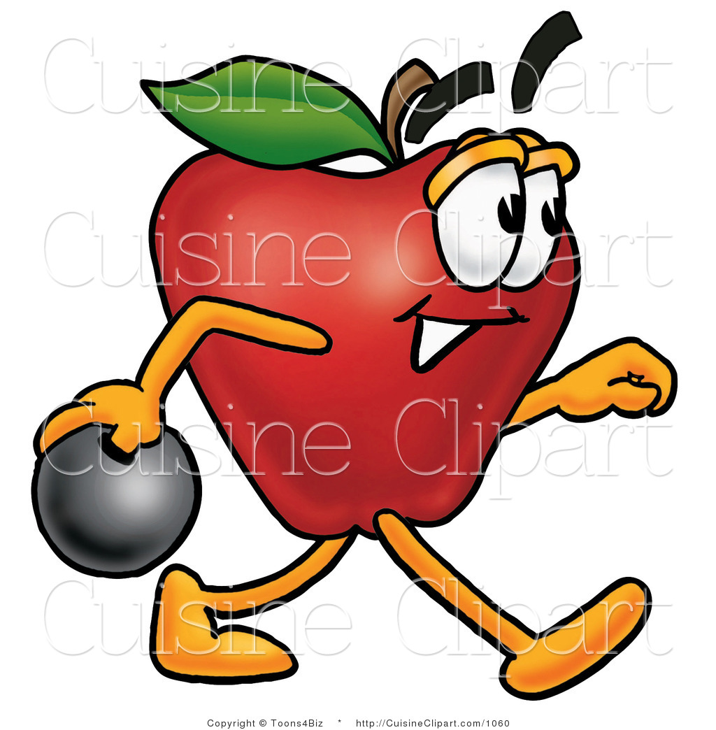 1024x1044 Cuisine Clipart Of An Athletic Red Apple Character Mascot Holding