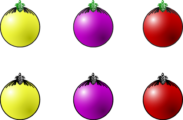 594x389 Christmas Balls Clip Art