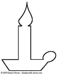 236x303 Christmas Candle Template