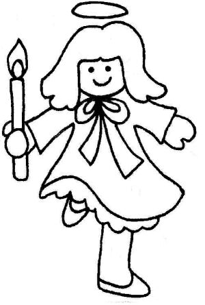 300x445 Angel Clipart Candle