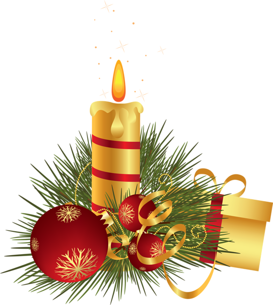 537x600 Christmas Candle Decoration Clipart Infantiles