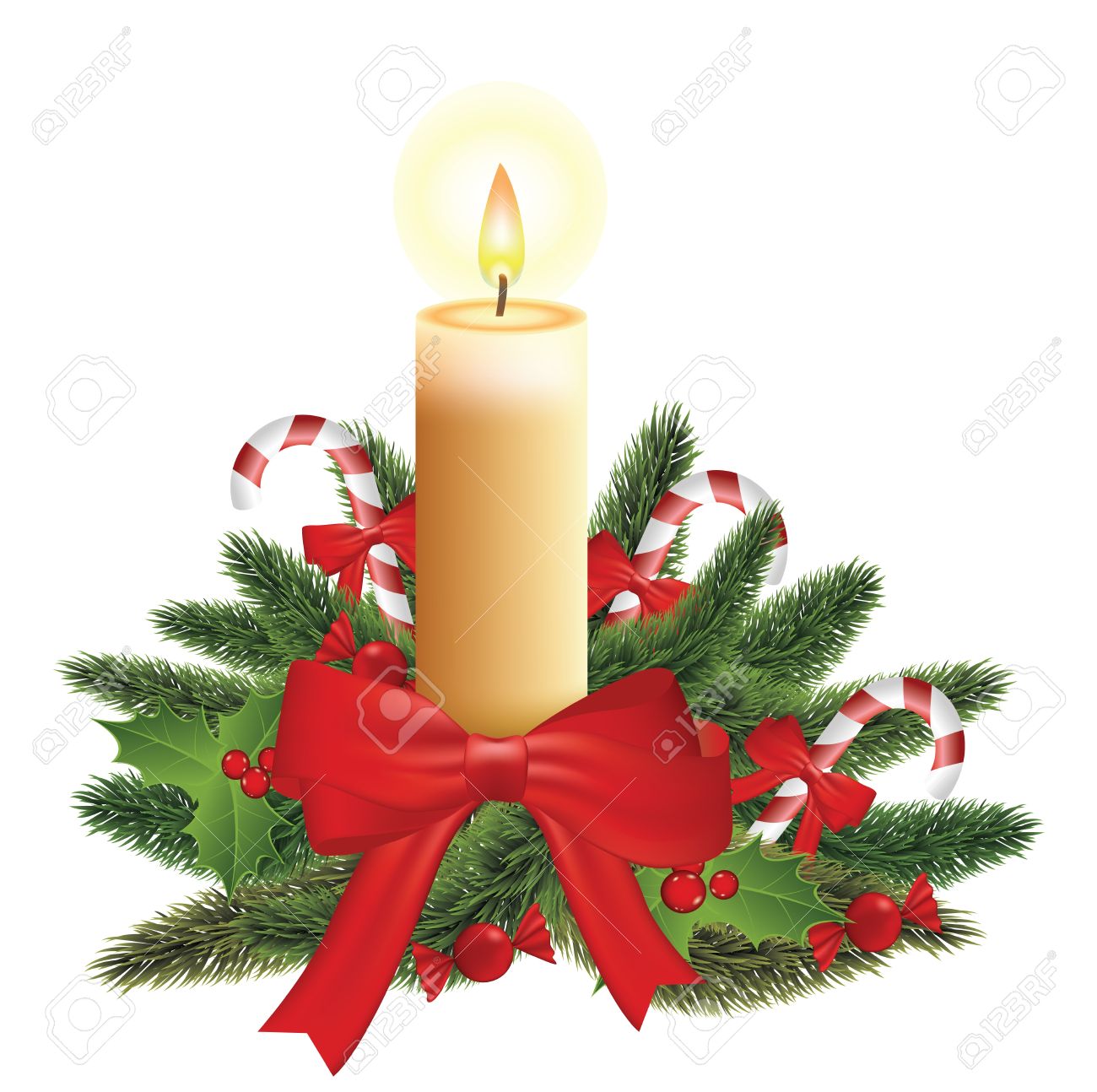 1300x1294 Christmas Candle Royalty Free Cliparts, Vectors, And Stock