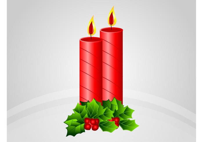 700x490 Christmas Candles Vector