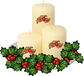 296x267 Free Christmas Candle Graphics