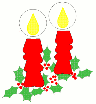 332x360 Free Christmas Candles Clipart