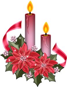 233x300 Candle Clipart Christmas Flower
