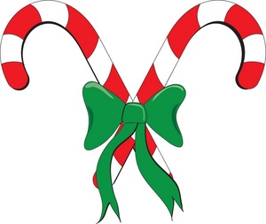 300x253 Candy Cane Clipart Image