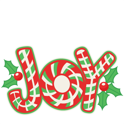 432x432 Christmas Candy Cane Joy Title Svg Scrapbook Cut File Cute Clipart