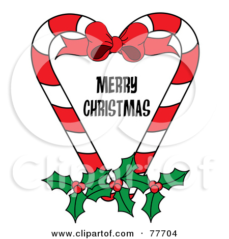 450x470 Candy Cane Merry Christmas Clipart