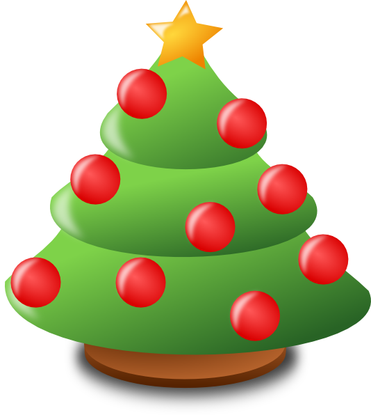 534x596 Cartoon Christmas Tree Clip Art