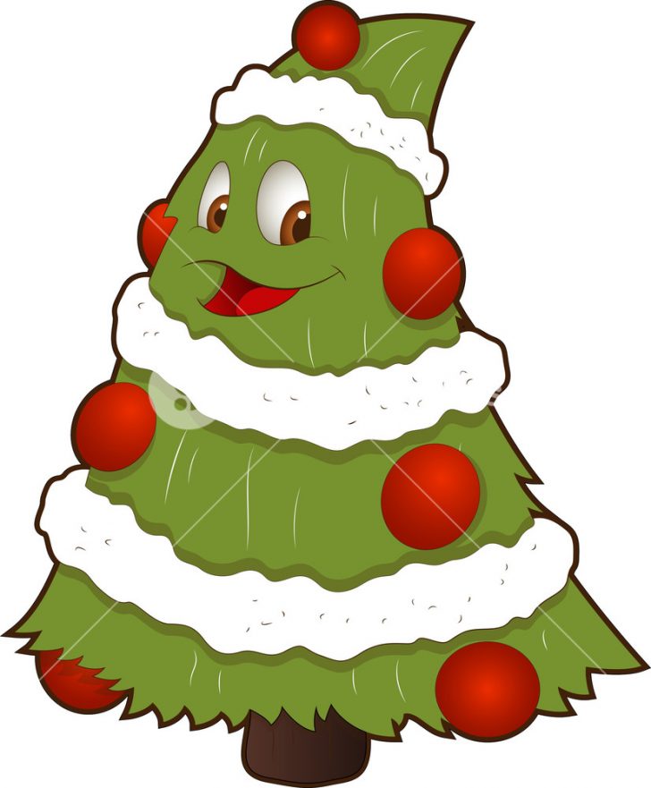 728x881 Christmas ~ Free Cartoon Christmas Tree Vector Christmas Cartoon