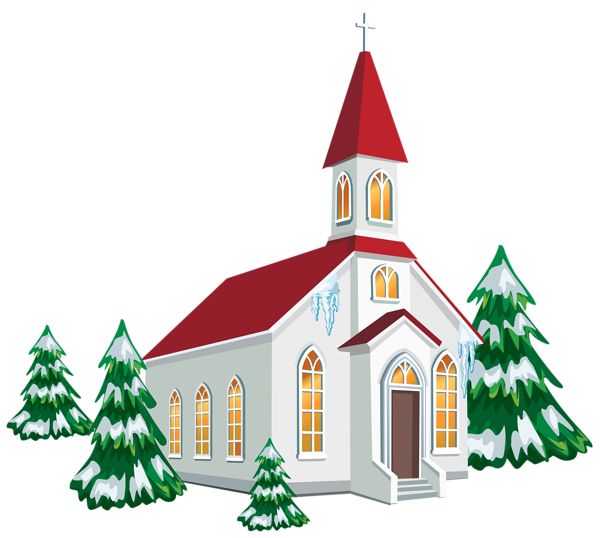 600x538 Christmas Clipart Church