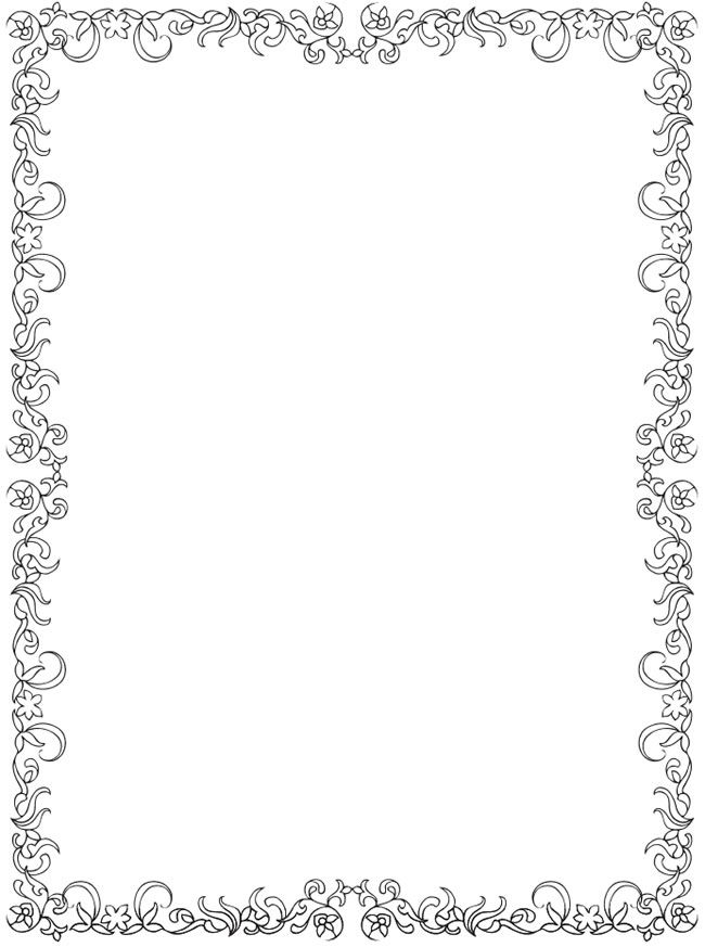 Christmas Clipart Black And White Border