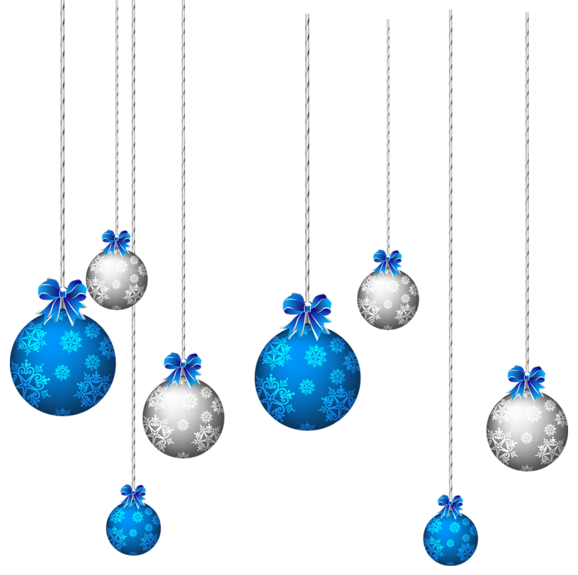 816x812 Blue And White Hanging Christmas Balls Png Clipartu200b Gallery