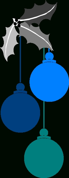 234x600 Blue Christmas Clip Art Png
