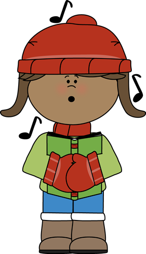 288x500 Kid Christmas Caroler Clip Art