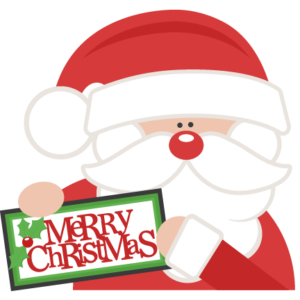 432x432 Merry Christmas Santa Svg Scrapbook Cut File Cute Clipart Files