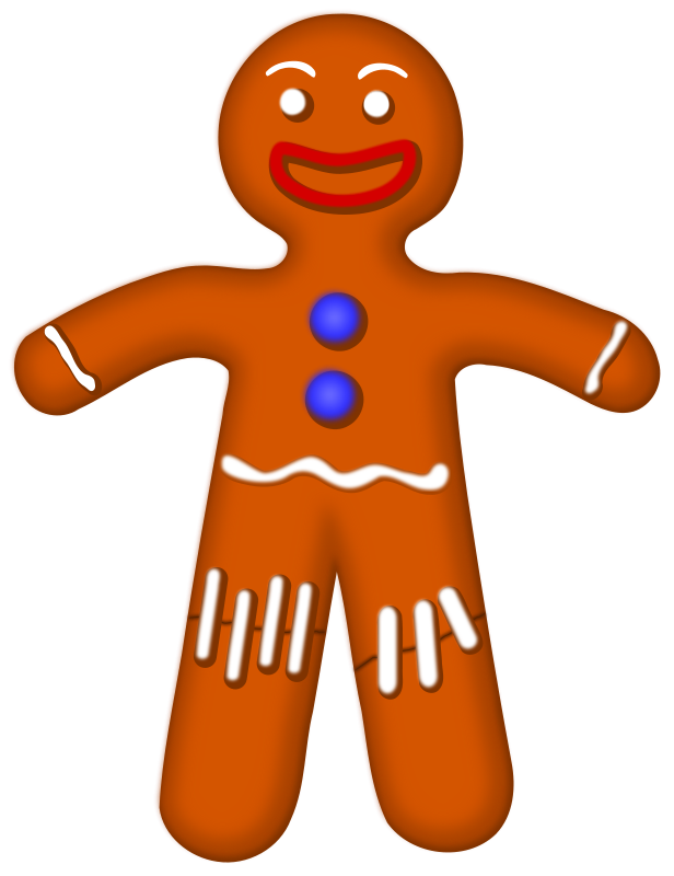 616x800 Gingerbread Man Clip Art