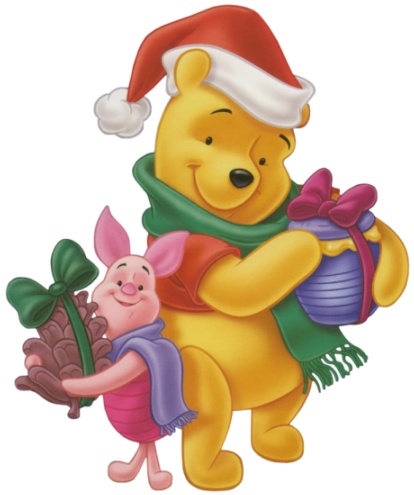 414x495 Merry Christmas Clipart Pooh