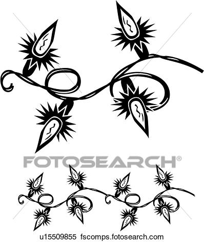 398x470 Clipart Of , Lights, Christmas, Holiday, Xmas, Ornaments