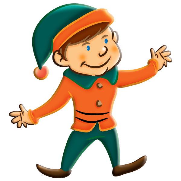 600x600 Free Christmas Elf Clipart