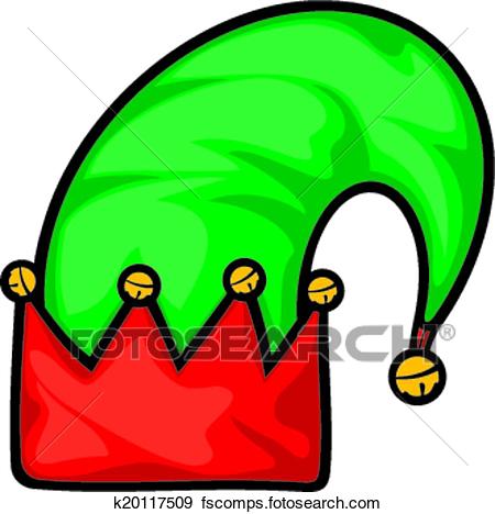 450x468 Clip Art Of Christmas Elf Hat K20117509