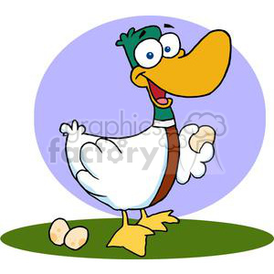 300x300 Royalty Free Christmas Duck 377870 Vector Clip Art Image