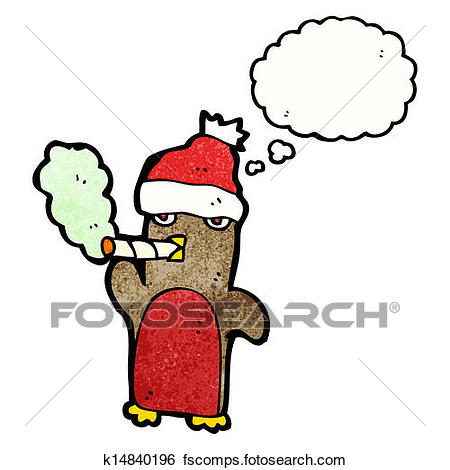 450x470 Clip Art Of Funny Christmas Robin Cartoon K14840196