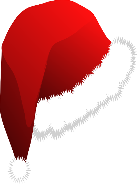 444x596 Santa Hat Clip Art