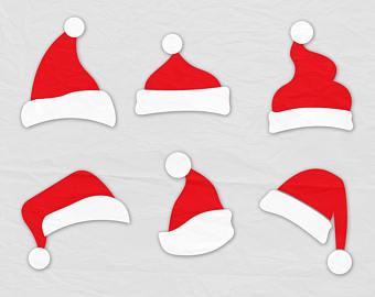 340x270 Santa Hat Svg Clipart Christmas Santa Claus Hat Clip Art Santa