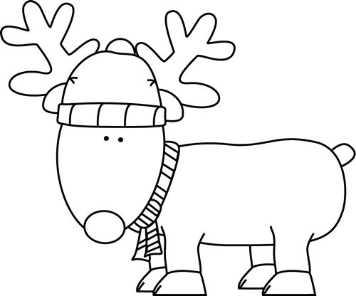 500x416 Christmas Clipart Black And White Beneconnoi