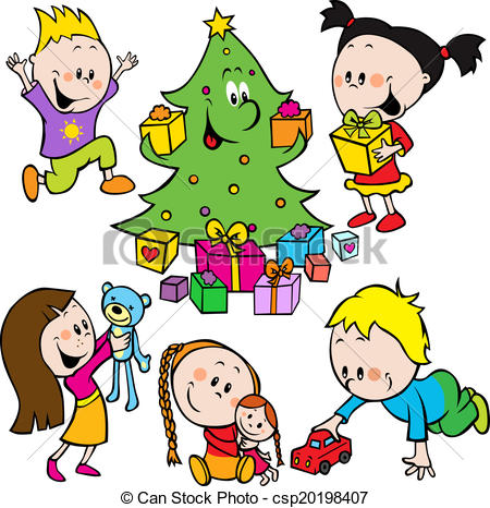 450x466 Christmas Clipart Children'S