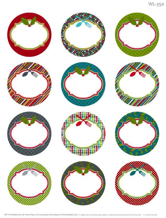 579x760 Printable Christmas Labels For Homemade Baking Worldlabel Blog