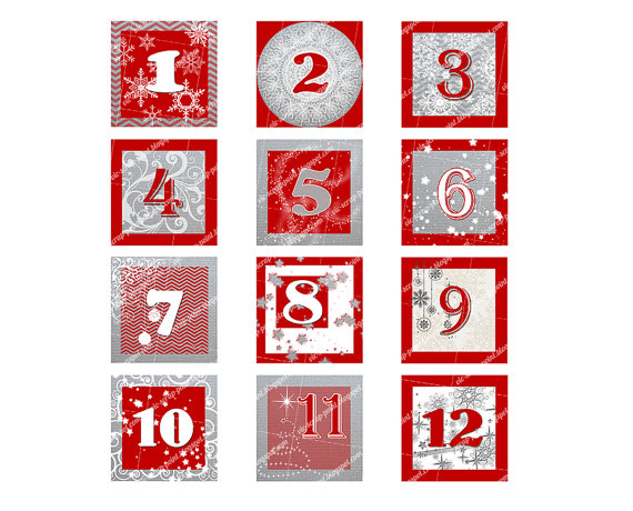 570x460 Christmas Numbers Clip Art