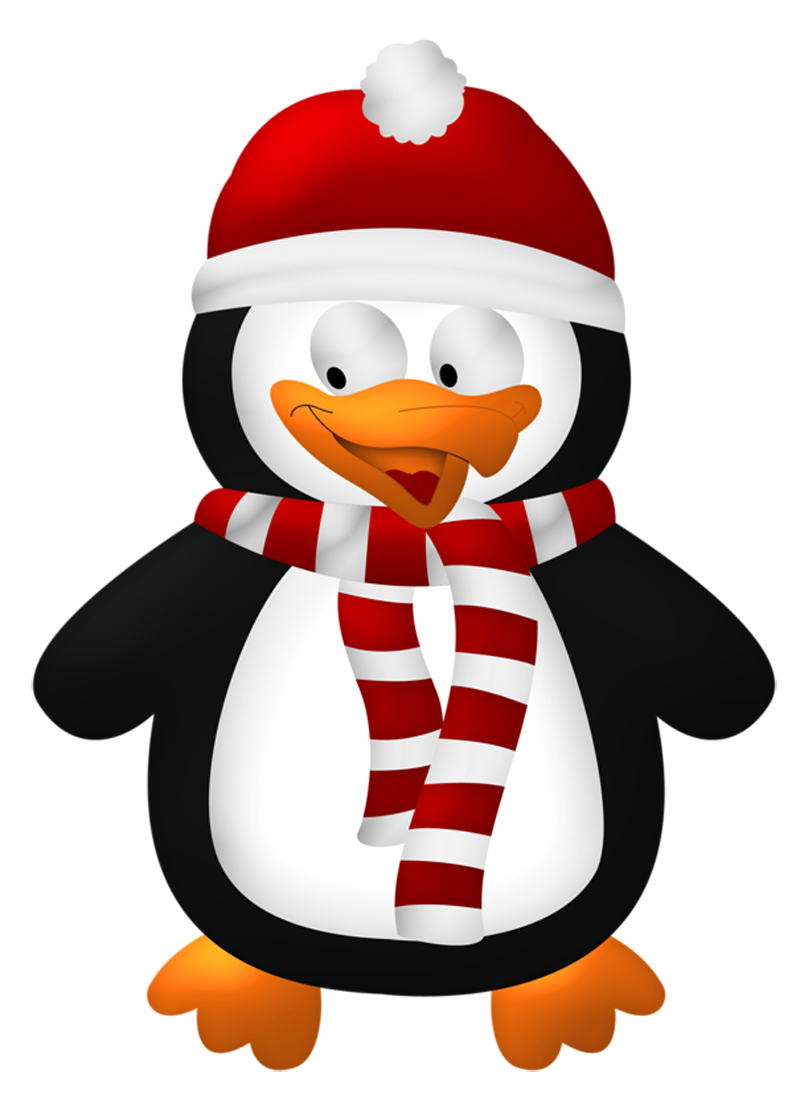 800x1095 Christmas Penguins Clipart