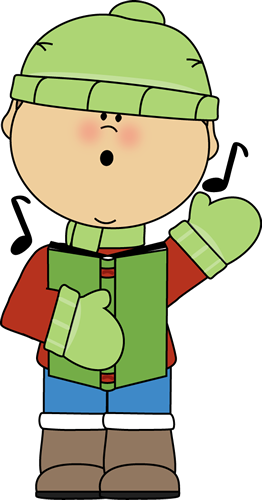 262x500 Little Boy Christmas Caroler Christmas Clip Art