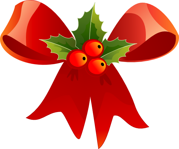 600x500 Christmas Holly Clipart