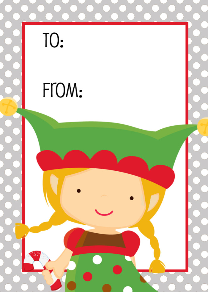700x980 Elf Christmas Gift Tag Printable
