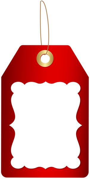 303x600 Red Deco Price Tag Png Clip Art Image Clipart Art