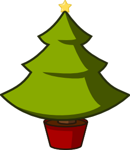 258x299 Plain Christmas Tree Clipart