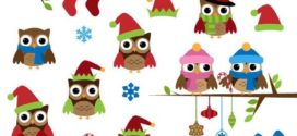 272x125 Owl Winter Clipart Transparent Background Collection On Christmas