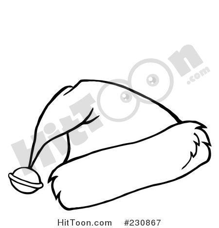 450x470 Christmas Hat Clipart Outline