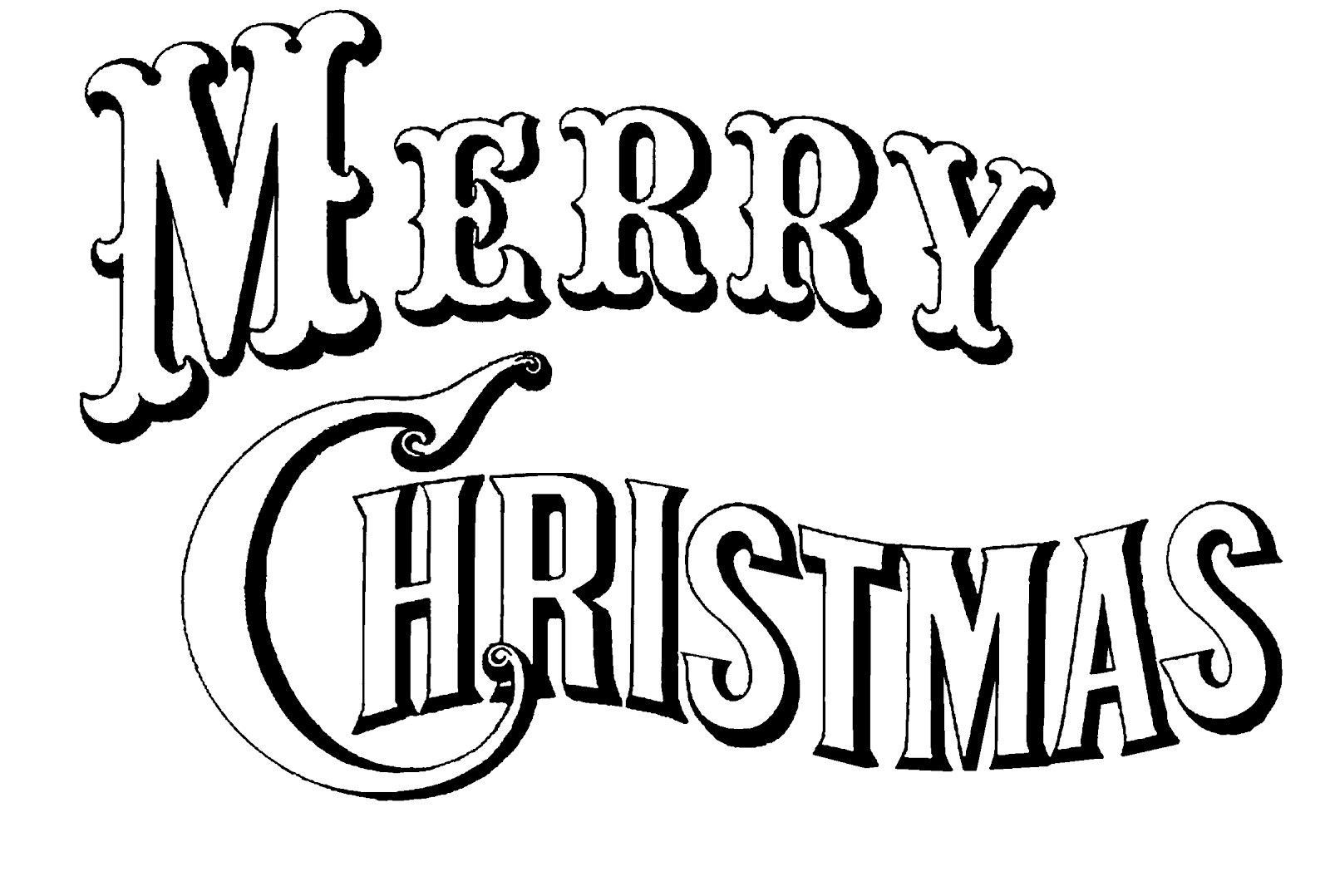 1600x1078 Merry Christmas Coloring Pages Printable Free For Kids