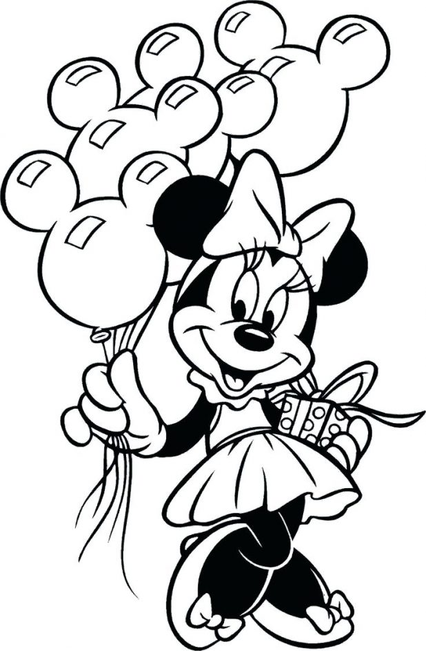 618x943 Mickey Mouse Christmas Coloring Pages Free Print